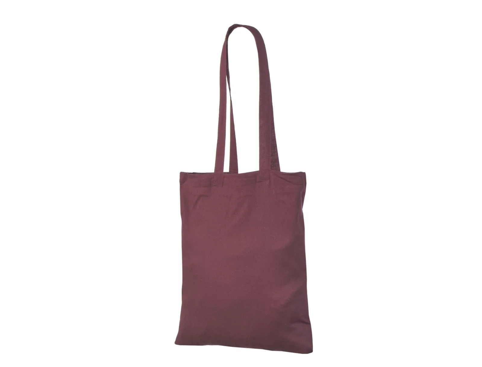 Bomullskasse, 140 g/m², utan tryck – vinröd